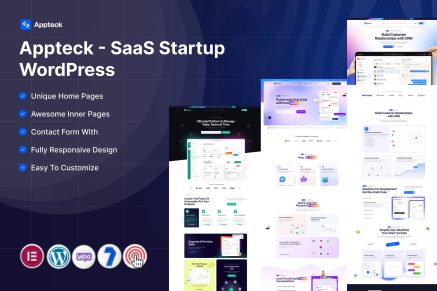 Appteck – SaaS Startup WordPress