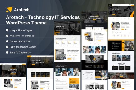 Arotech – Technology IT Services WordPress Theme