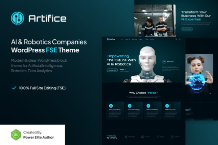 Artifice – AI & Robotics Company WordPress Theme