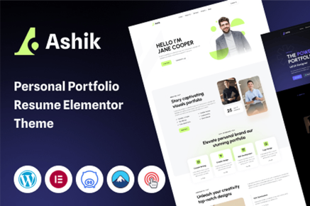 Ashik – Personal Portfolio WordPress Theme