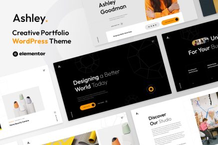 Ashley – Creative Portfolio WordPress Theme