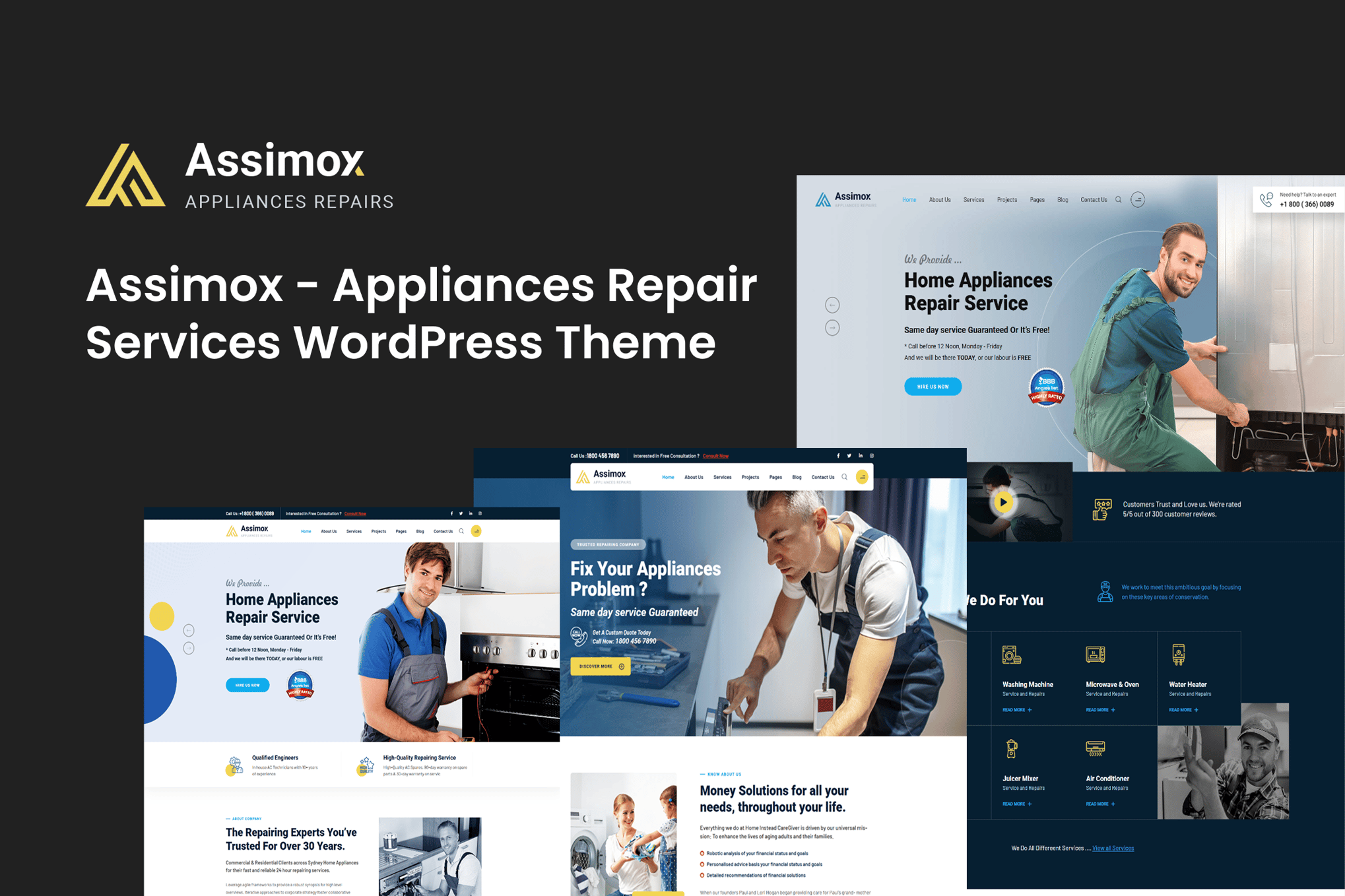 Assimox – Appliances Repair WordPress Theme