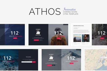 ATHOS – Innovative Coming Soon Template
