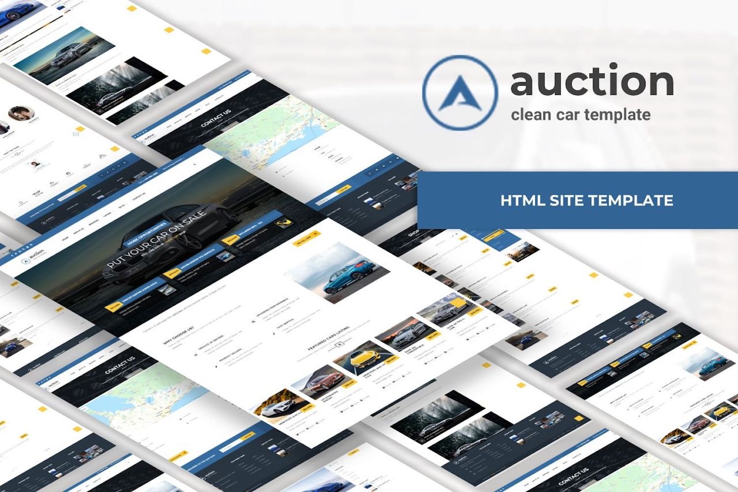 Auction – Car Dealer & Mechanic HTML Template