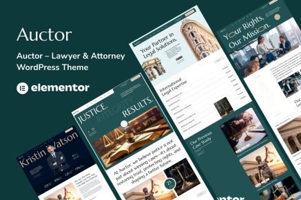 Auctor – Lawyer & Attorney WordPress Theme