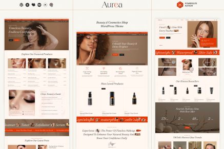 Aurea – Beauty & Cosmetics WordPress Theme