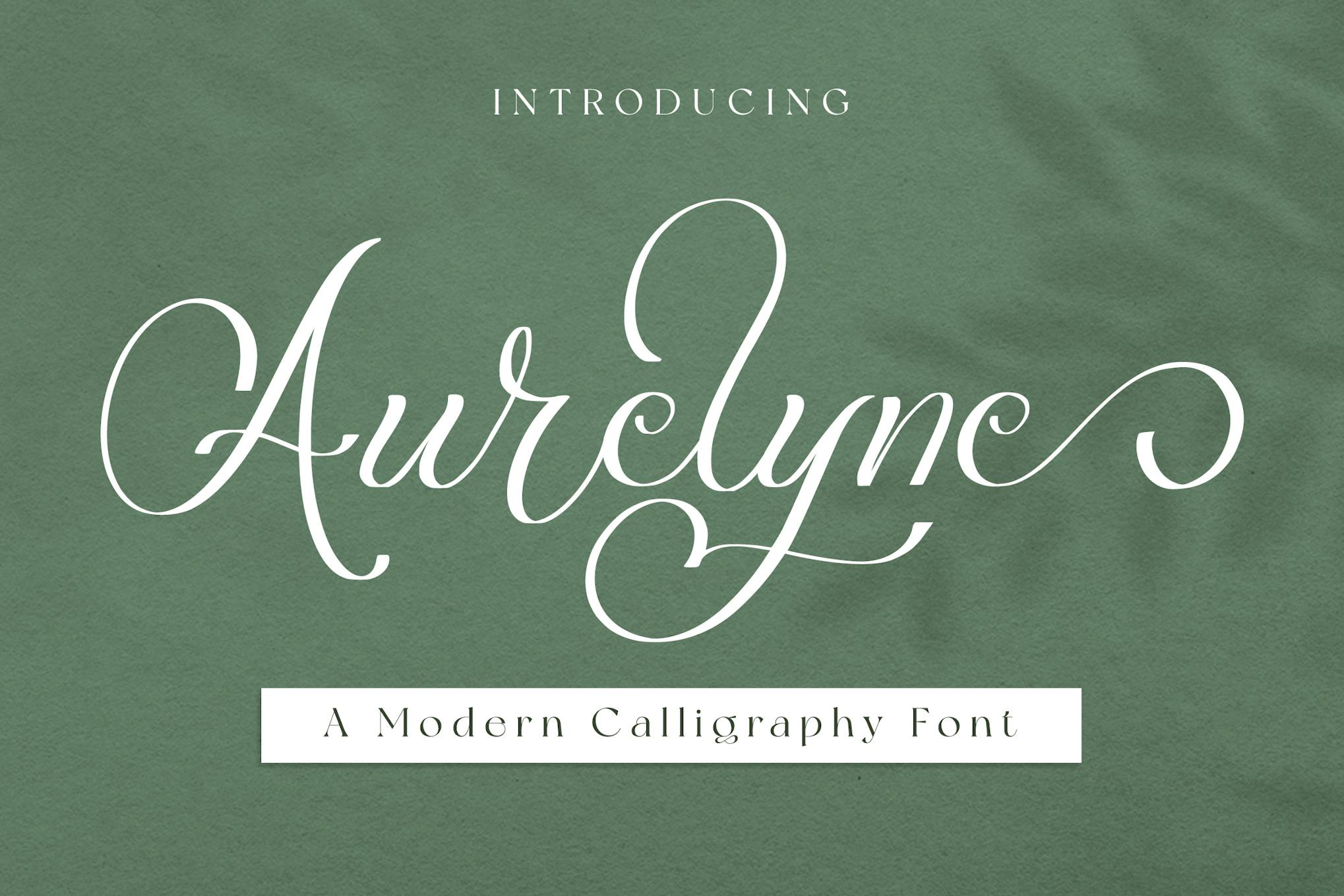 Aurelyna – Calligraphy Font