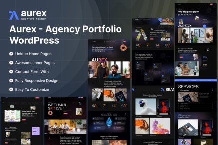 Aurex – Agency Portfolio WordPress