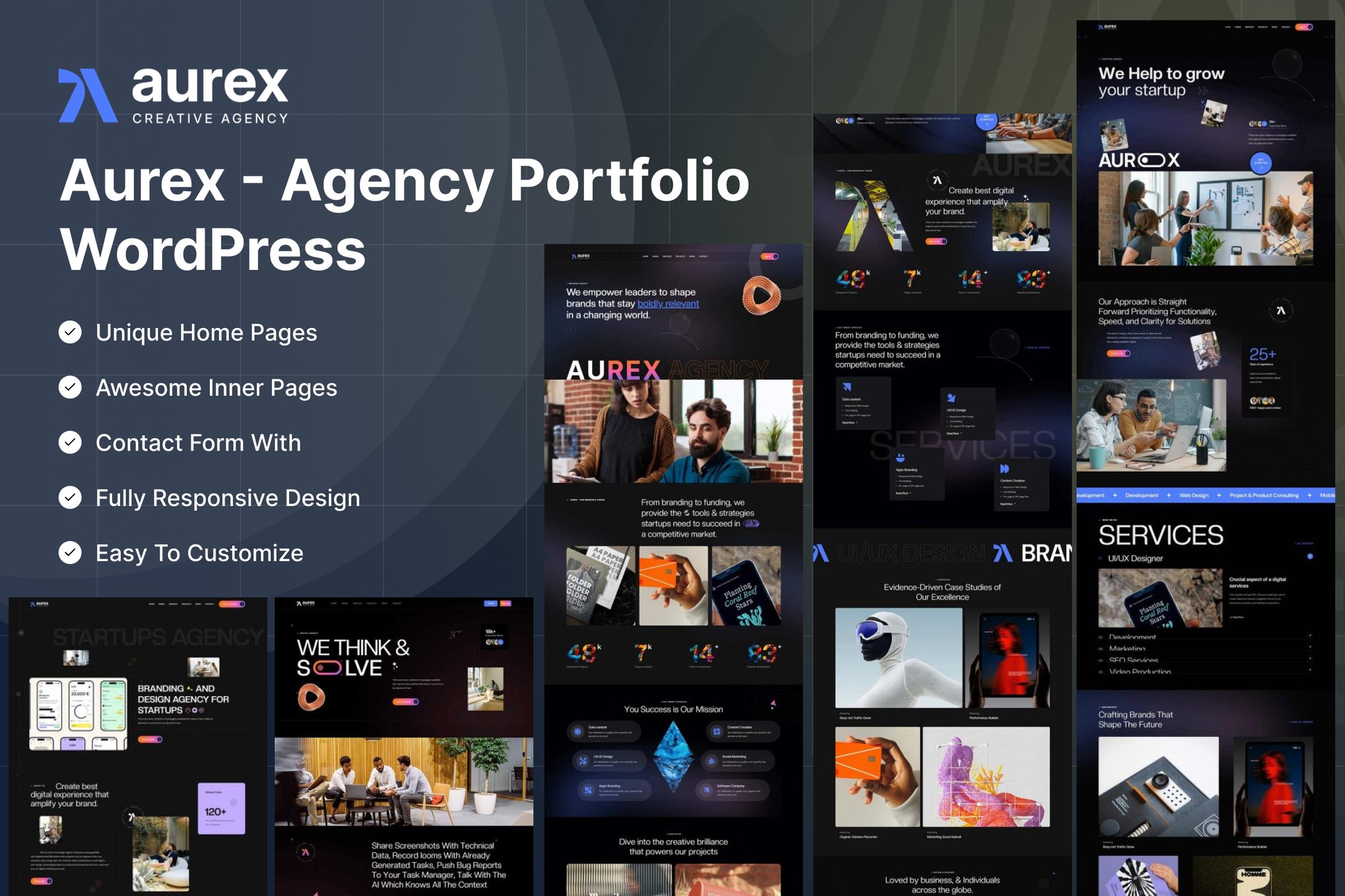 Aurex – Agency Portfolio WordPress