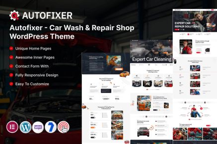 Autofixer – Car Wash & Repair Shop WordPress Theme