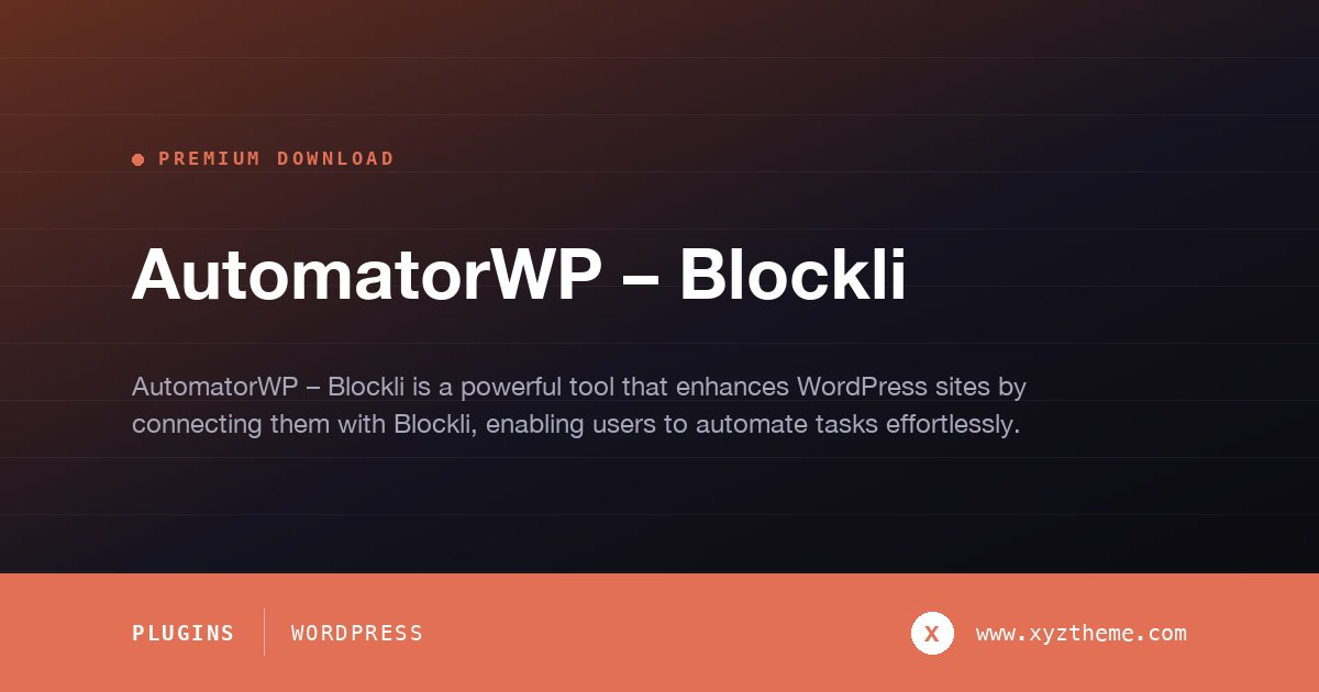AutomatorWP – Blockli