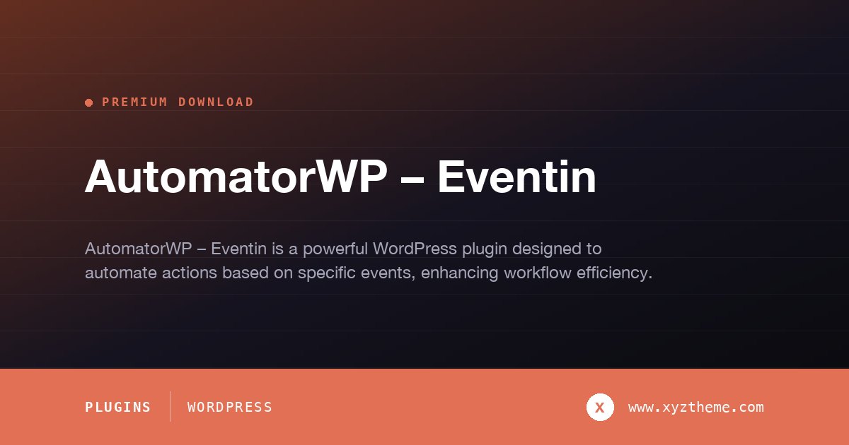 AutomatorWP – Eventin