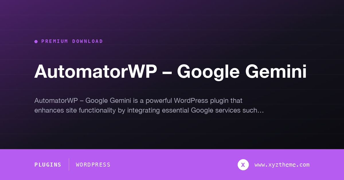 AutomatorWP – Google Gemini
