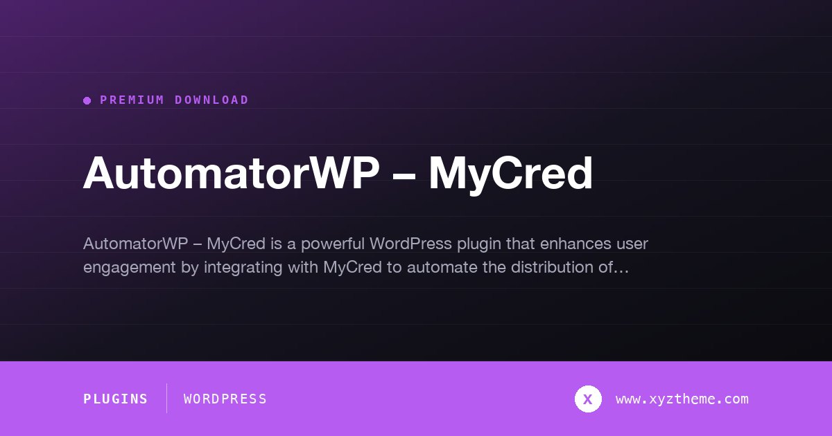 AutomatorWP – MyCred