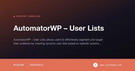 AutomatorWP – User Lists