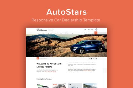 AutoStars – Responsive Car Dealership Template