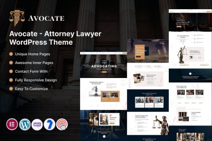 Avocate – Attorney Lawyer WordPress