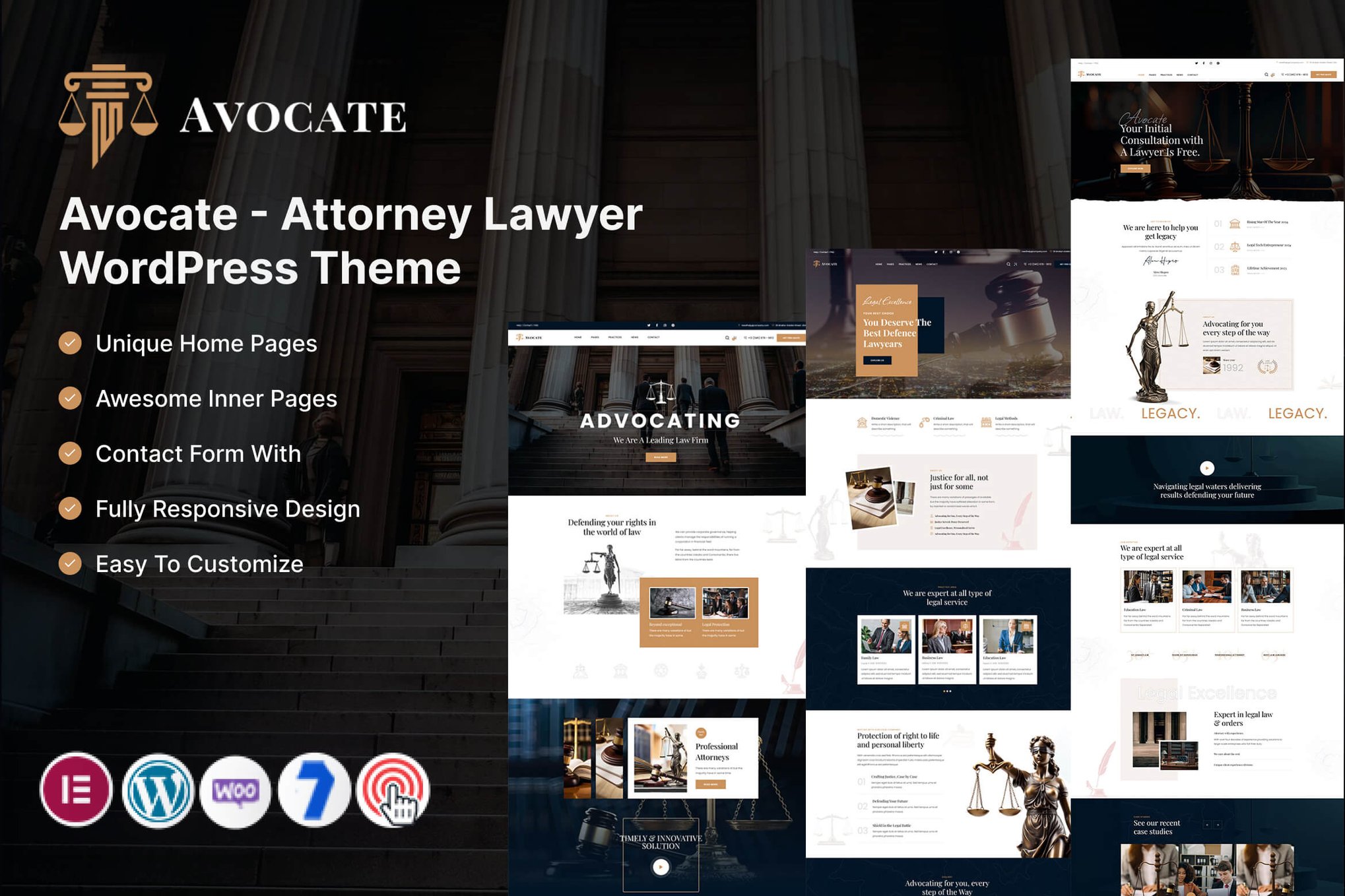 Avocate – Attorney Lawyer WordPress