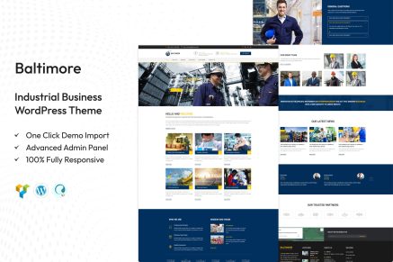 Baltimore – Industrial Business WordPress Theme