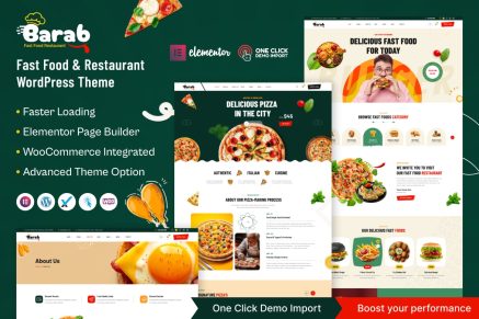 Barab – Fast Food & Restaurant WordPress Theme