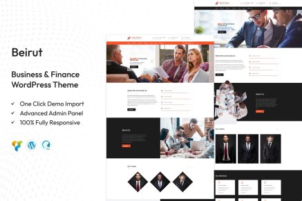 Beirut : Business, Finance WordPress Theme