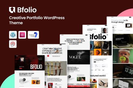 Bfolio – Creative Portfolio WordPress Theme