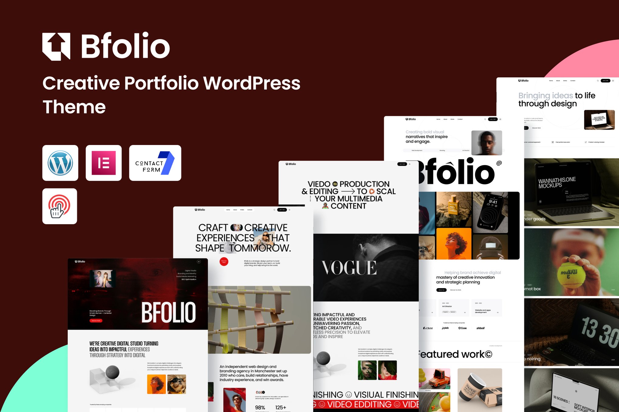Bfolio – Creative Portfolio WordPress Theme