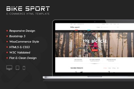 Bike Shop – HTML Shop Template