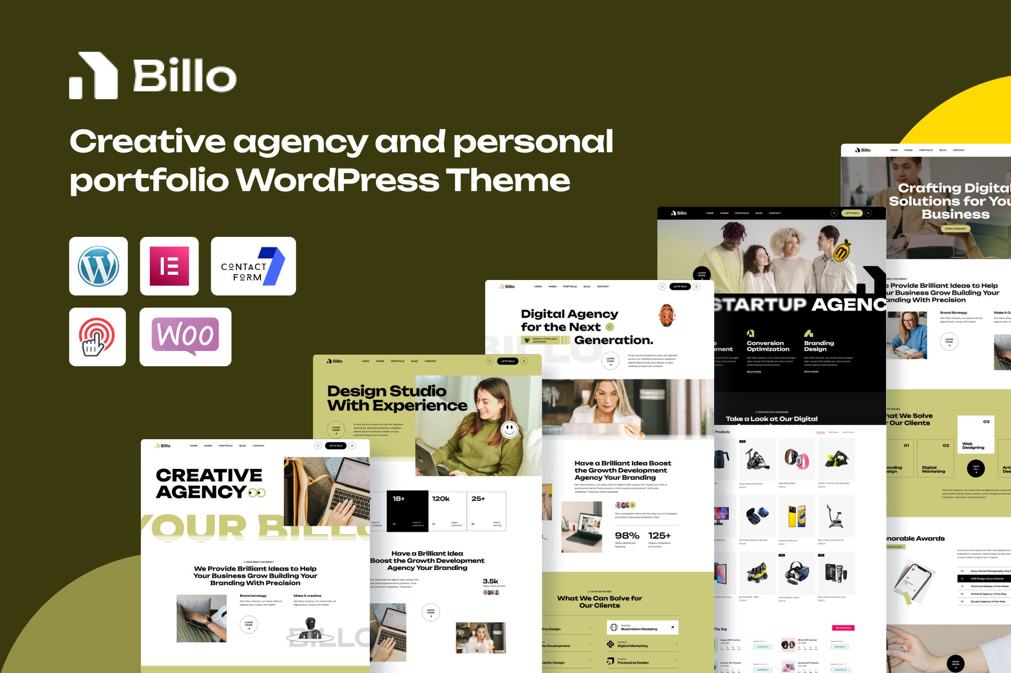 Billo – Creative Agency & Portfolio WordPress Theme