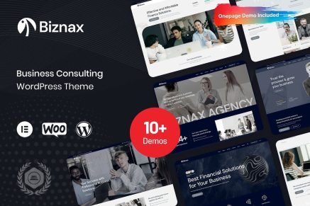 Biznax – Business Consulting WordPress Theme