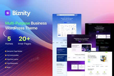 Biznity – Multipurpose Business WordPress Theme