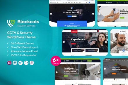 Blackcats – CCTV & Security WordPress Theme