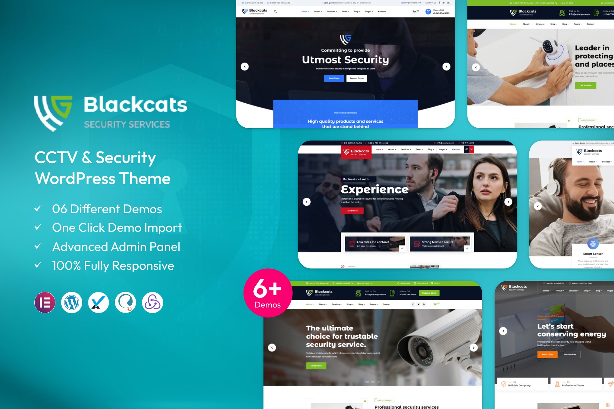 Blackcats – CCTV & Security WordPress Theme