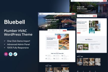 Bluebell – Hotel & Resort WordPress Theme