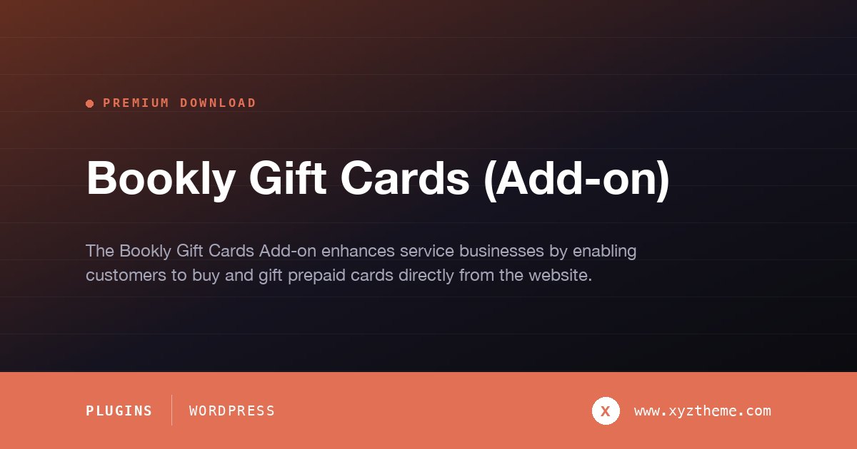 Bookly Gift Cards (Add-on)