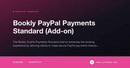 Bookly PayPal Payments Standard (Add-on)
