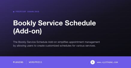 Bookly Service Schedule (Add-on)