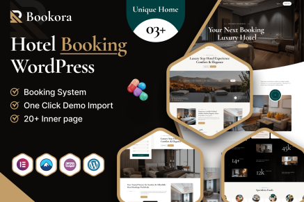 Bookora – Hotel Booking WordPress Theme