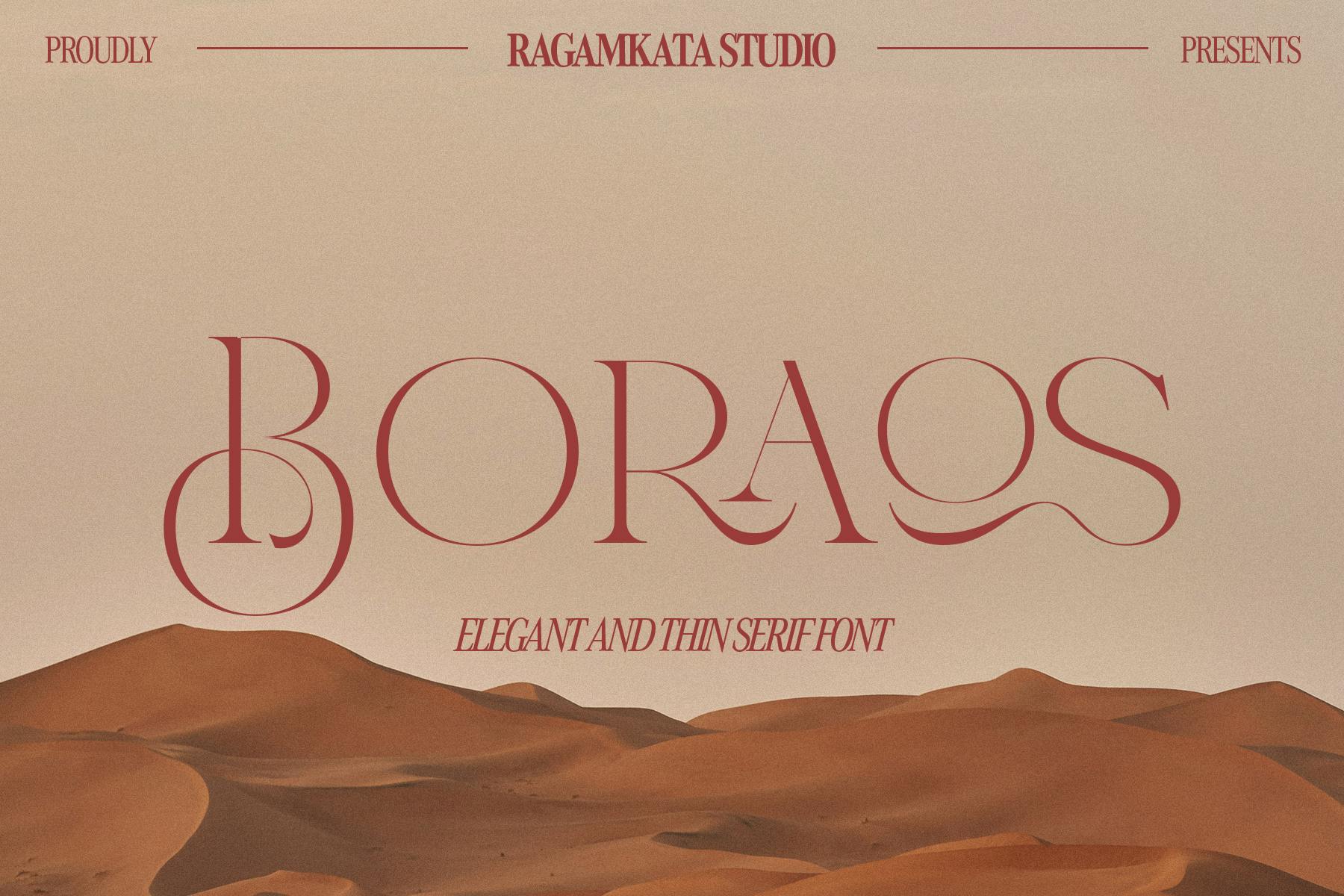Boraos – Elegance Serif Font