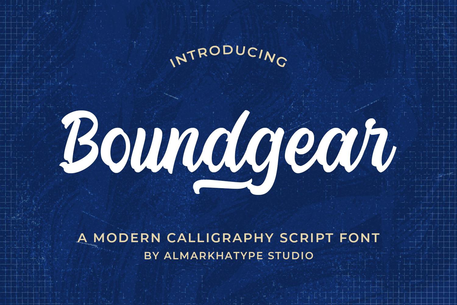 Boundgear – Calligraphy Brush Font