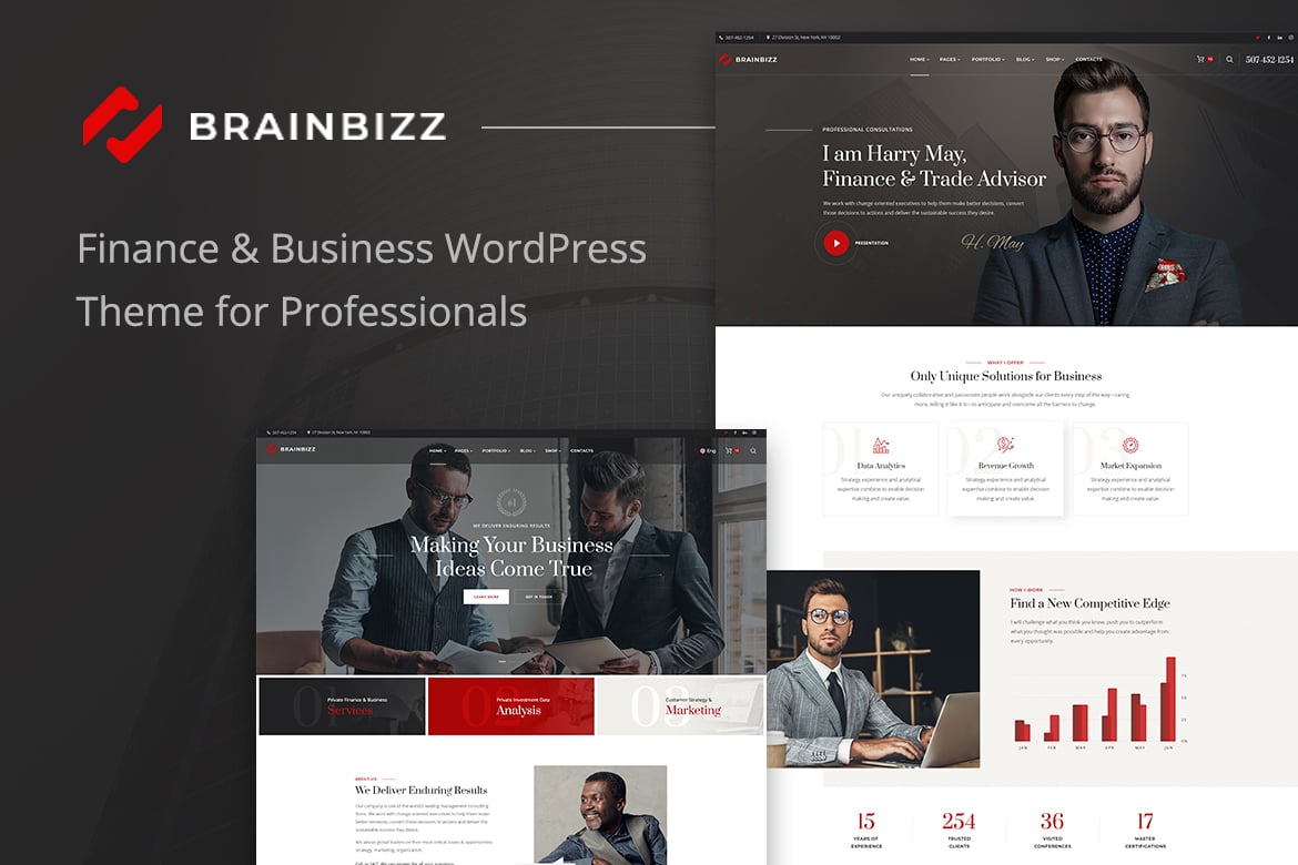 BrainBizz – Finance & Business WordPress Theme