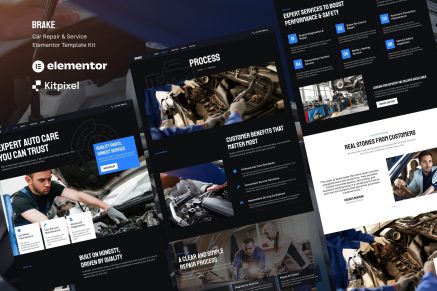 Brake – Car Repair & Auto Service Elementor Template Kit