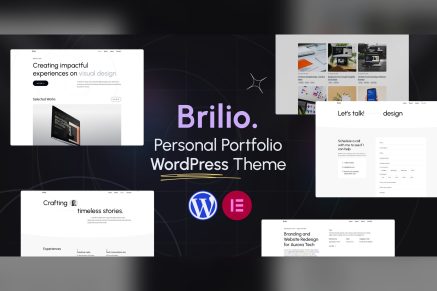 Brilio – Personal Portfolio WordPress Theme