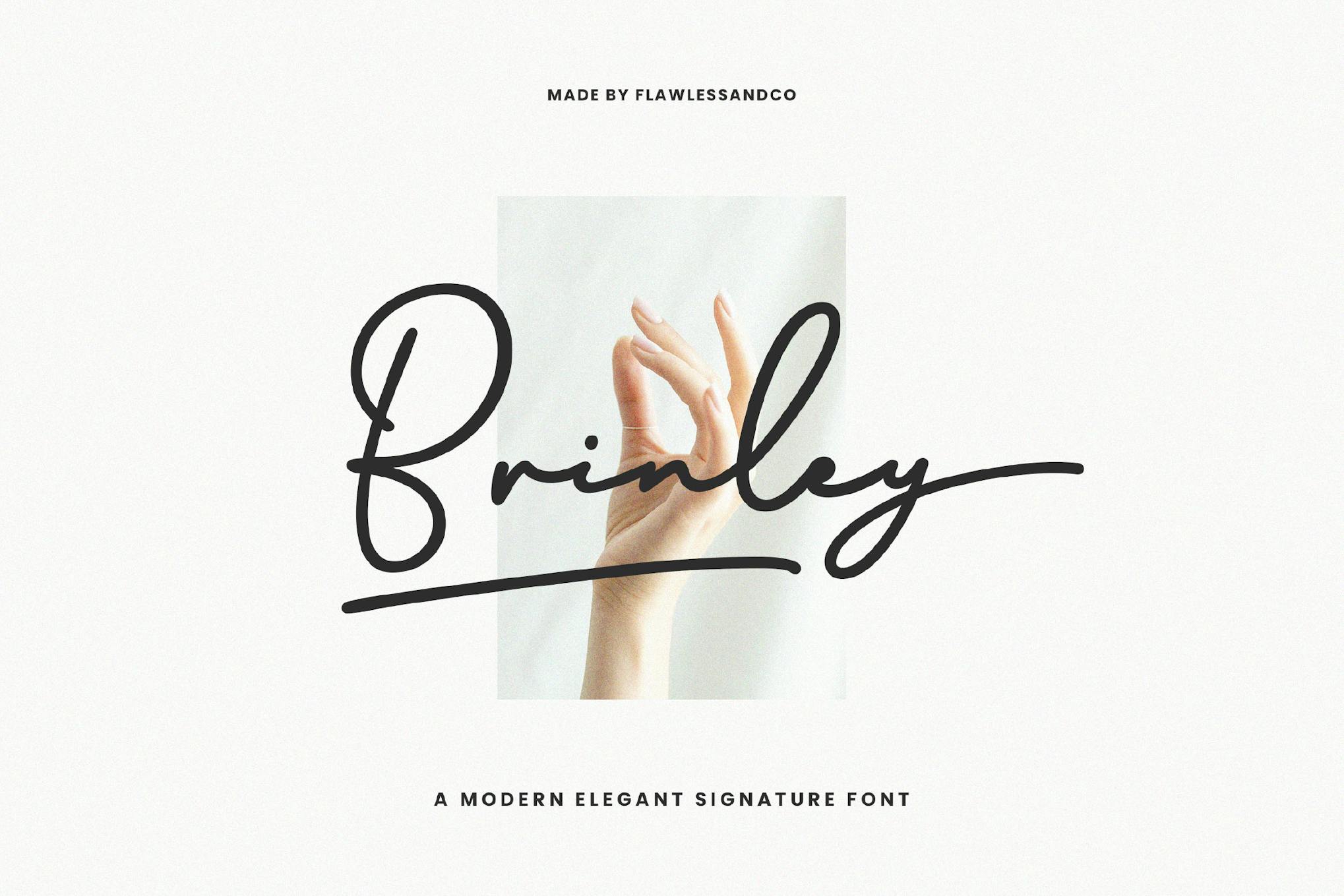 Brinley – Handwritten Script Font