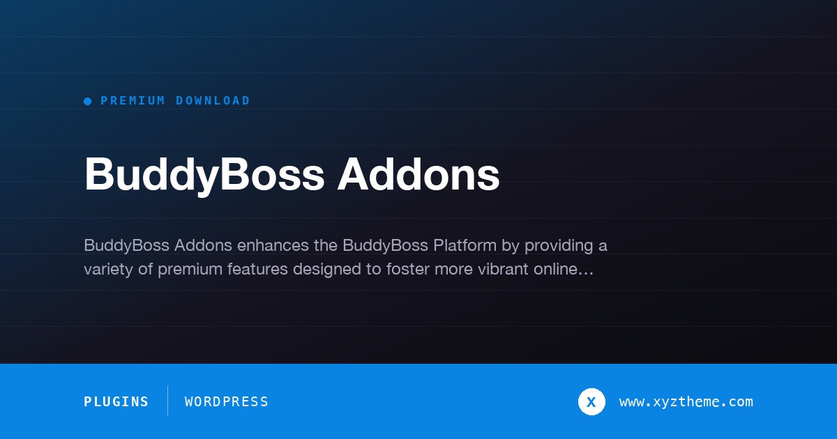 BuddyBoss Addons
