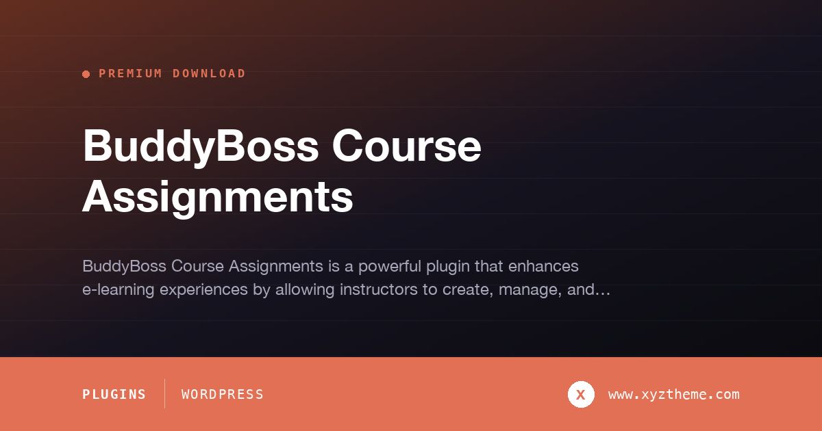 BuddyBoss Course Assignments