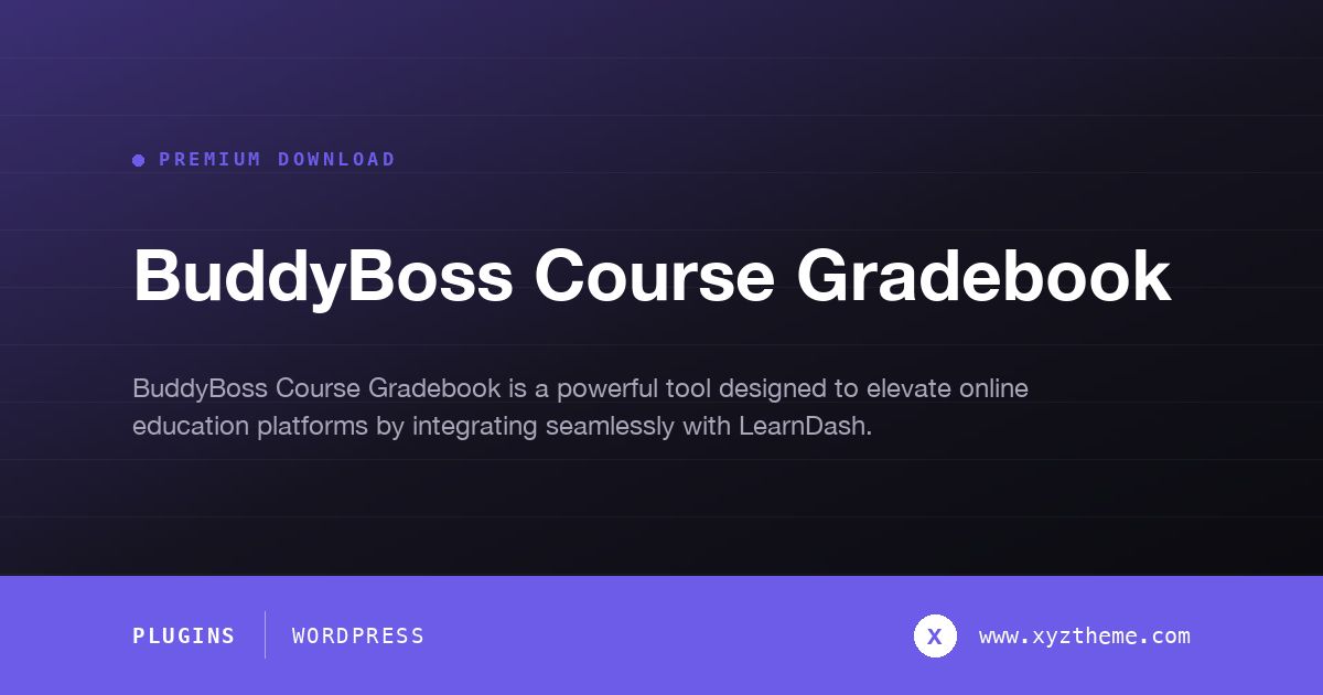 BuddyBoss Course Gradebook