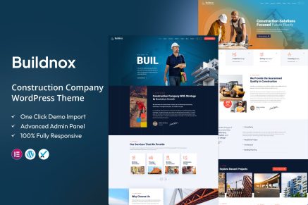 Buildnox – Construction Company WordPress Theme