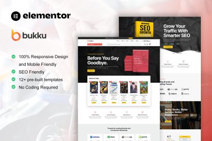 Bukku – Book Store Elementor Pro Template Kit