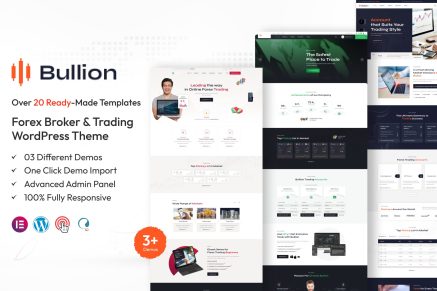 Bullion – Forex Broker & Trading WordPress Theme
